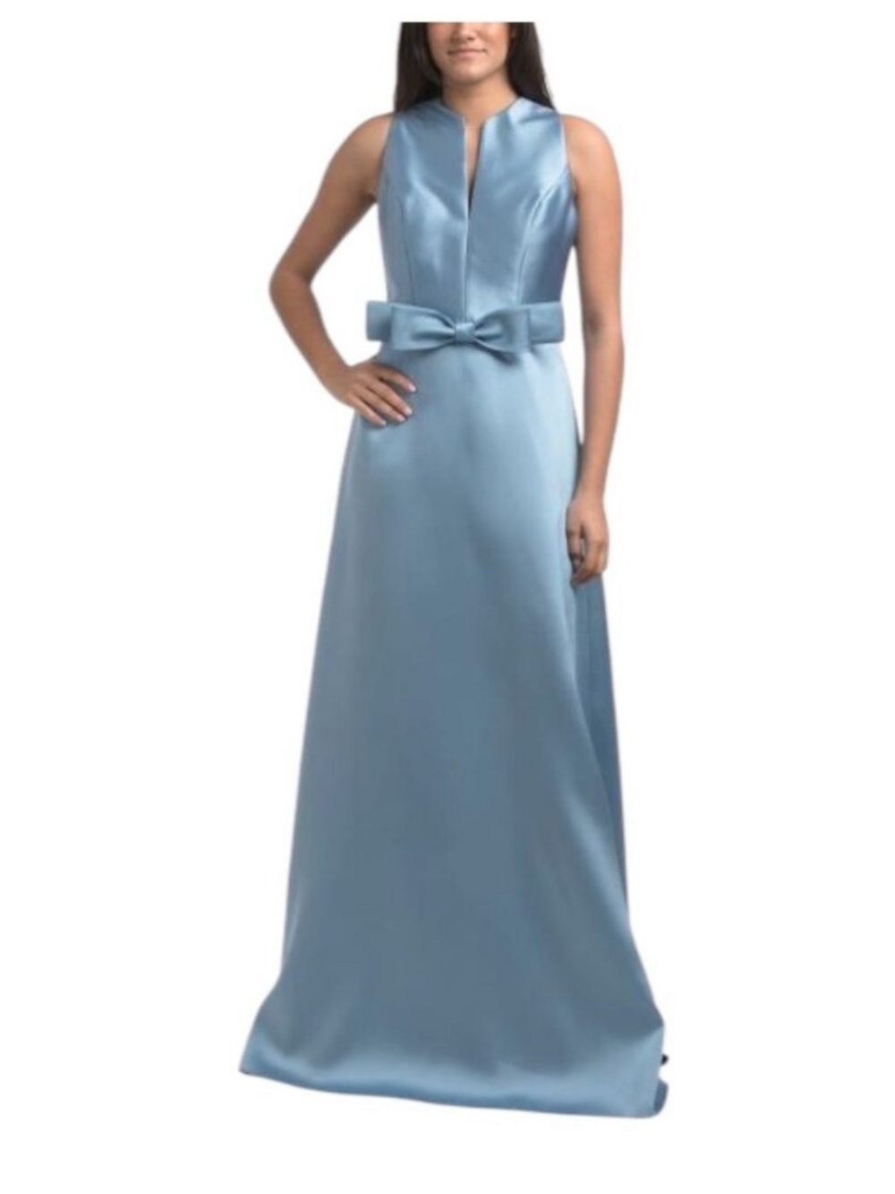 RENE by Rene Ruiz gorgeous & sophisticated Mikado gown with bow - size 10 - NWT